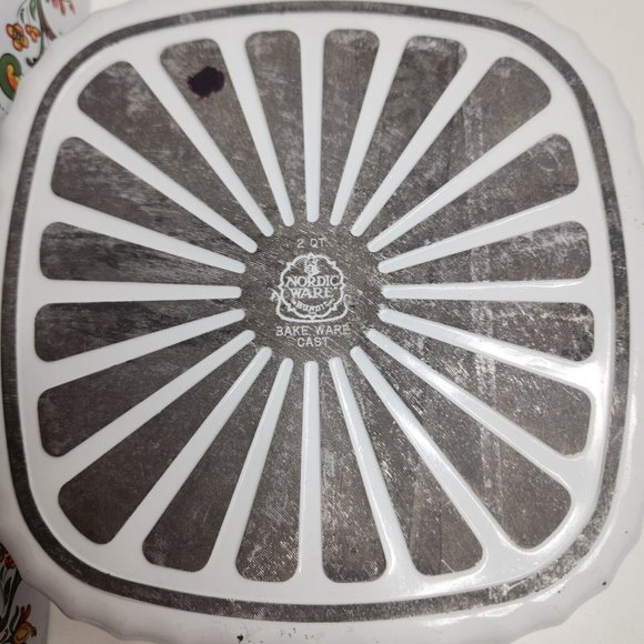 Vintage 3-Piece Nordic Ware Cast Bake Ware Casserole 2 Qt Bundt 1 1/2 Qt 1 Qt - Picture 11 of 15